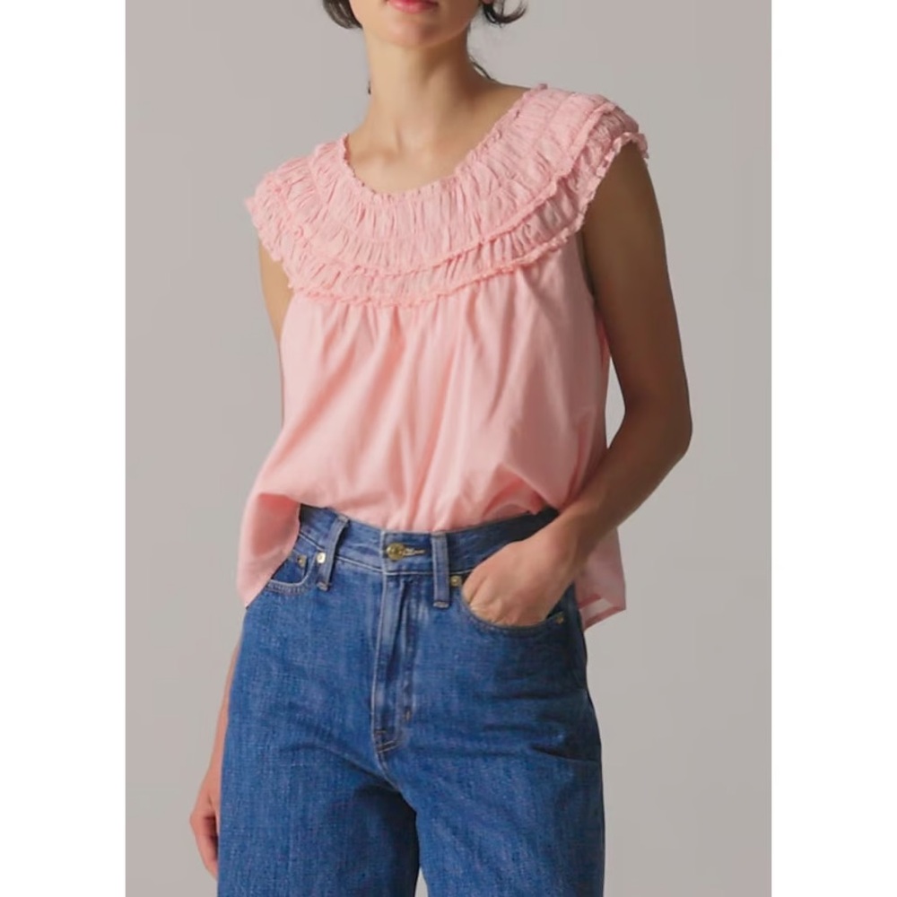 J. Crew Rosalie top in cotton voile
